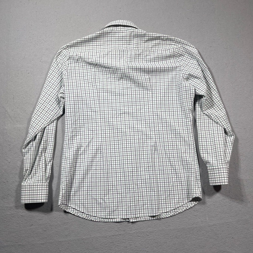 Mizzen+Main Leeward Collection Shirt XL Trim Fit Green Navy Check Performance - Picture 11 of 12